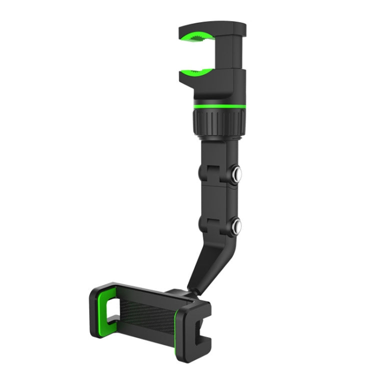 Multifunctional Vehicle-mounted Video Shooting Rearview Mirror Bracket(Green)