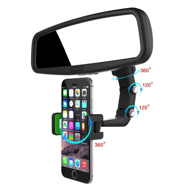 Multifunctional Vehicle-mounted Video Shooting Rearview Mirror Bracket(Grey)