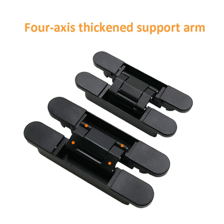 Three-Dimensional Adjustable Cross Hinge Folding Door Concealed Hinge, Specification: No. 2 Sand Silver 60kg