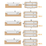 Three-Dimensional Adjustable Cross Hinge Folding Door Concealed Hinge, Specification: No. 3 Sand Silver 80kg