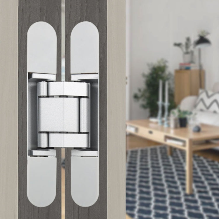 Three-Dimensional Adjustable Cross Hinge Folding Door Concealed Hinge, Specification: No. 5 Sand Silver 120kg