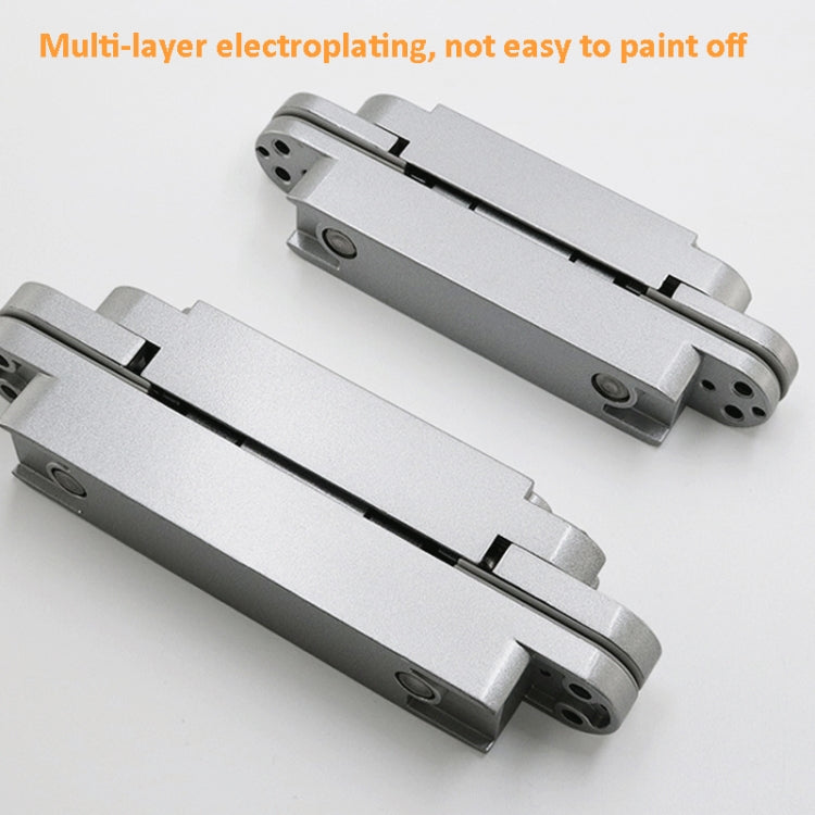 Three-Dimensional Adjustable Cross Hinge Folding Door Concealed Hinge, Specification: No. 3 Dumb Black 80kg