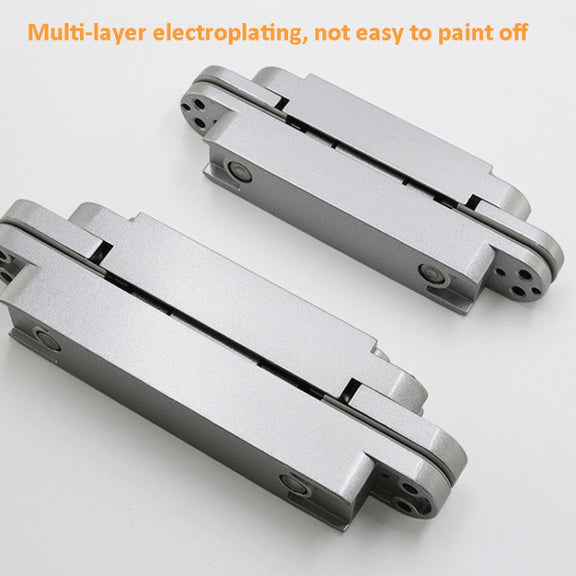 Three-Dimensional Adjustable Cross Hinge Folding Door Concealed Hinge, Specification: No. 3 Dumb Black 80kg