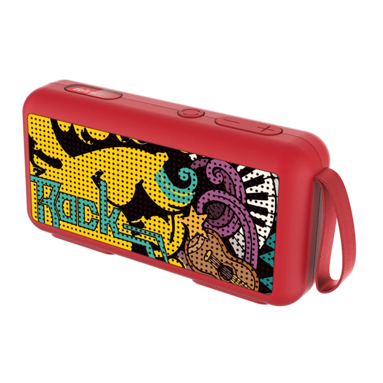 DoRealMe F0 TWS Mini Graffiti Bluetooth Speaker Support FM / TF Card(Red Graffiti)