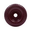 Woodworking Sanding Plastic Stab Discs Hard Round Grinding Wheels For Angle Grinders, Specification: 100mm Wine Red Curved - Abrasive Tools & Accessories by PMC TechLife | Online Shopping South Africa | PMC TechLife
