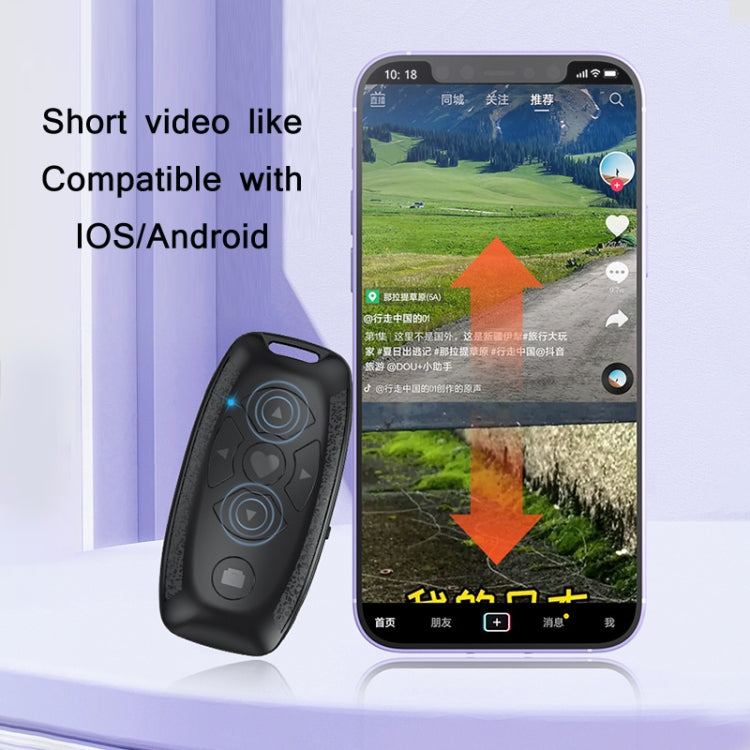 S86 Car Key Shape Multifunctional Bluetooth Selfie Video Remote Control(Pink)