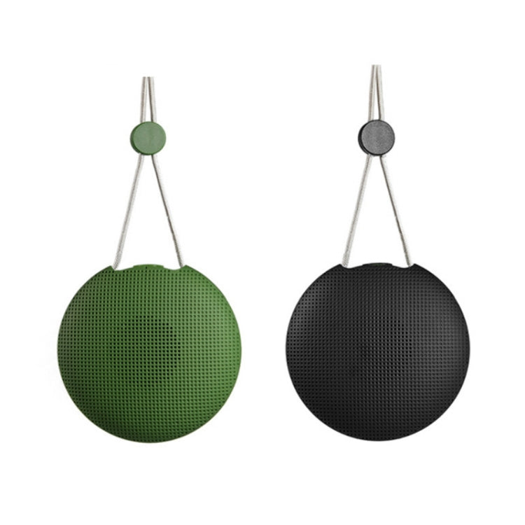 F5 TWS Outdoor Water-resistant Mini Bluetooth Speaker with Lanyard Support Hands-free(Black)