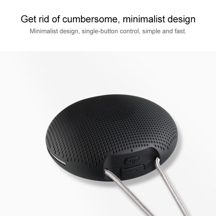 F5 TWS Outdoor Water-resistant Mini Bluetooth Speaker with Lanyard Support Hands-free(Black)