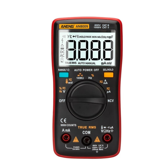 ANENG AN8009 NVC Digital Display Multimeter, Specification: Standard(Red)