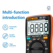 ANENG AN8009 NVC Digital Display Multimeter, Specification: Standard with Cable(Red)