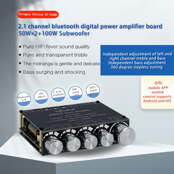 XINYI XY-S100L Sini Audio Channel 2.1 Bluetooth Power Board Module(S100L)
