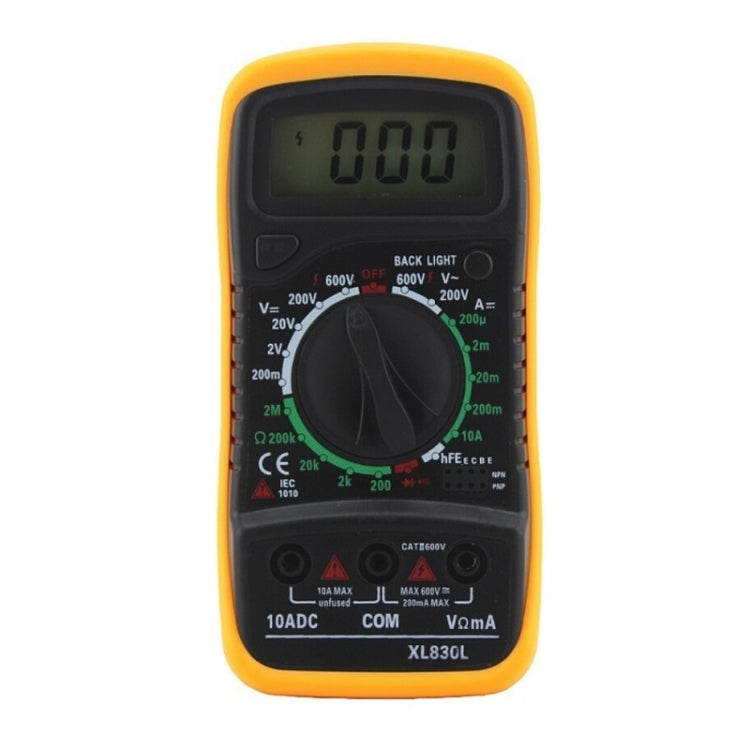 ANENG XL830L Multi-Function Digital Display High-Precision Digital Multimeter, Specification: Bubble Bag Packing(Orange)