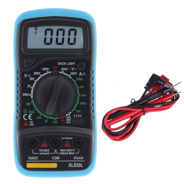 ANENG XL830L Multi-Function Digital Display High-Precision Digital Multimeter, Specification: Bubble Bag Packing(Blue)