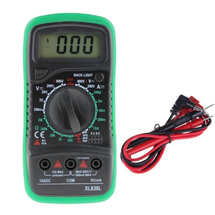 ANENG XL830L Multi-Function Digital Display High-Precision Digital Multimeter, Specification: Bubble Bag Packing(Green)