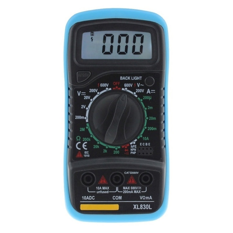 ANENG XL830L Multi-Function Digital Display High-Precision Digital Multimeter, Specification: Standard+10A Extra Tip Pen(Blue)