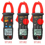 ANENG Intelligent Digital Backlit Clamp-On High-Precision Multimeter, Specification: ST182 with Temp Measurement