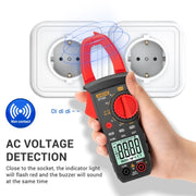 ANENG Intelligent Digital Backlit Clamp-On High-Precision Multimeter, Specification: ST182 with Temp Measurement