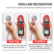 ANENG Intelligent Digital Backlit Clamp-On High-Precision Multimeter, Specification: ST182 with Temp Measurement