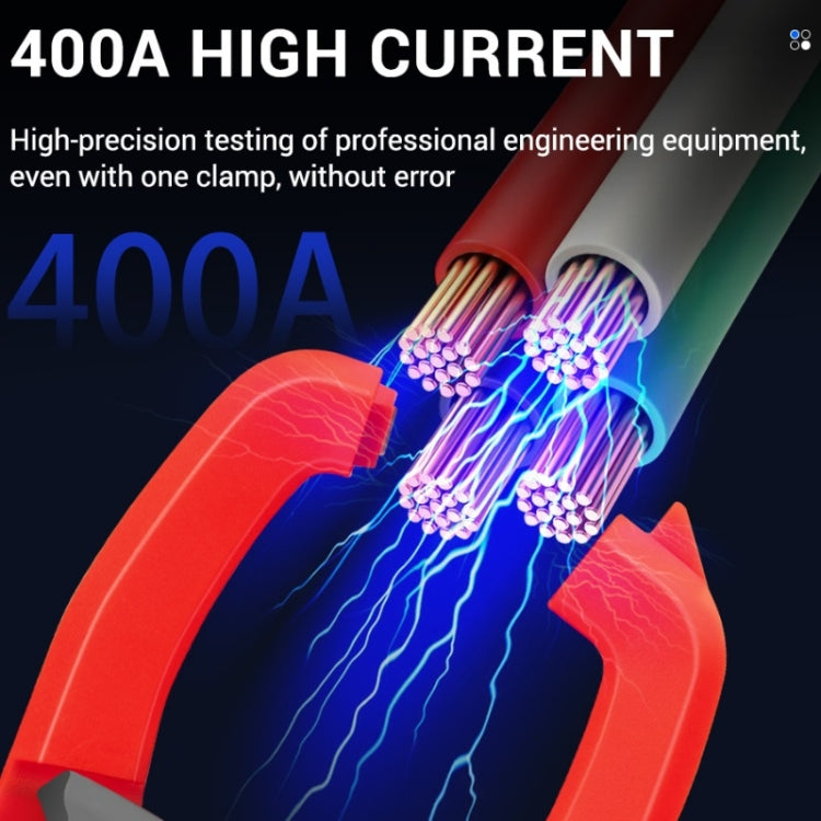 ANENG Intelligent Digital Backlit Clamp-On High-Precision Multimeter, Specification: ST182 with Temp Measurement