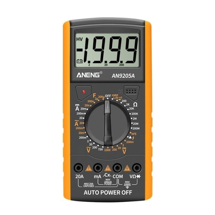 ANENG Automatic High-Precision Intelligent Digital Multimeter, Specification: AN9205A(Orange)