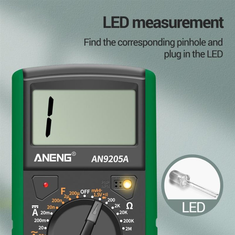 ANENG Automatic High-Precision Intelligent Digital Multimeter, Specification: AN9205A(Blue)