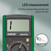 ANENG Automatic High-Precision Intelligent Digital Multimeter, Specification: AN9205A(Blue)
