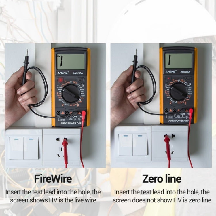 ANENG Automatic High-Precision Intelligent Digital Multimeter, Specification: AN9205A(Blue)