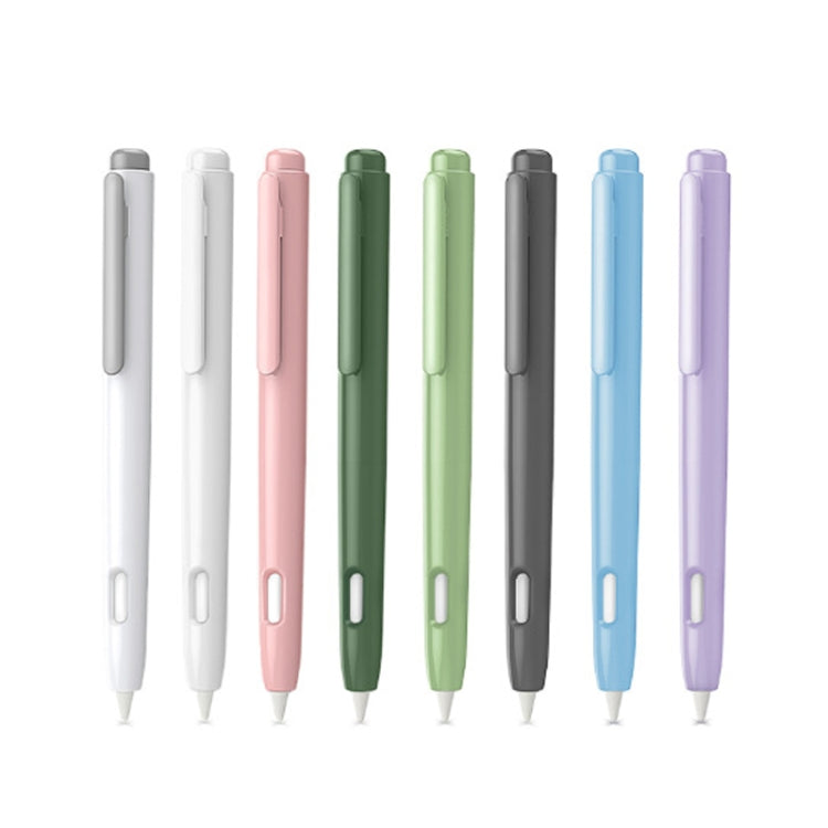 Double-Click Automatic Retractable Stylus Pen Case For Apple Pencil 2( Pearl White)