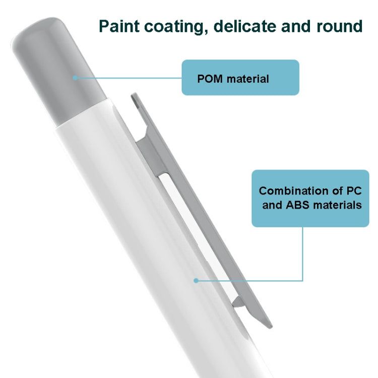 Double-Click Automatic Retractable Stylus Pen Case For Apple Pencil 2( Pearl White)