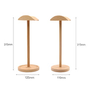 AM-EJZJ001 Desktop Solid Wood Headset Display Stand, Style: E