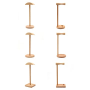 AM-EJZJ001 Desktop Solid Wood Headset Display Stand, Style: F