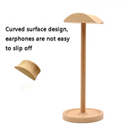 AM-EJZJ001 Desktop Solid Wood Headset Display Stand, Style: F
