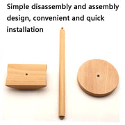 AM-EJZJ001 Desktop Solid Wood Headset Display Stand, Style: F