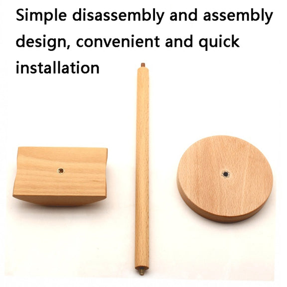 AM-EJZJ001 Desktop Solid Wood Headset Display Stand, Style: F