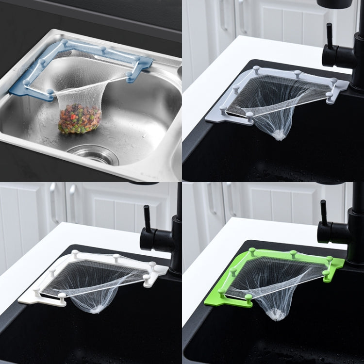 VIB-888 Kitchen Sink Triangle Hanging Net Drain Rack(Gray)