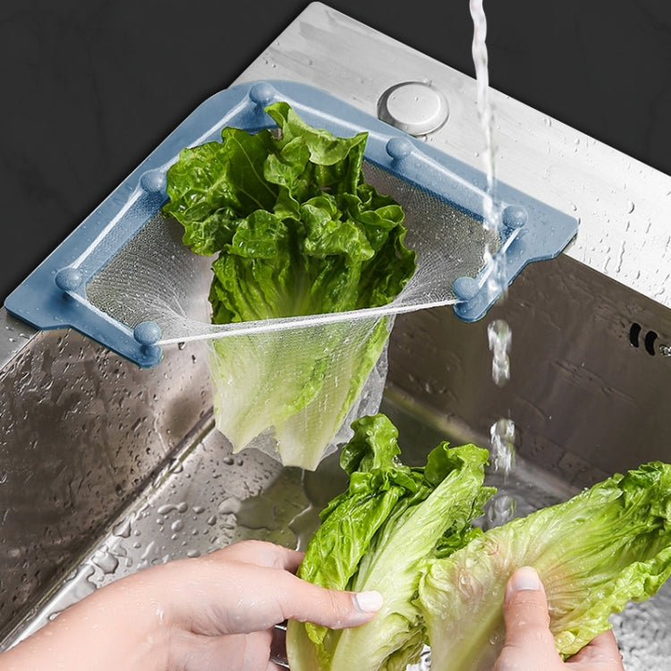 VIB-888 Kitchen Sink Triangle Hanging Net Drain Rack(Gray)
