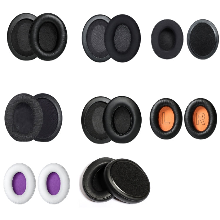 1 Pair Headset Earmuffs For Kingston HyperX Cloud II / Silver / Alpha / Flight / Stinger, Colour: Black Ice-skinned