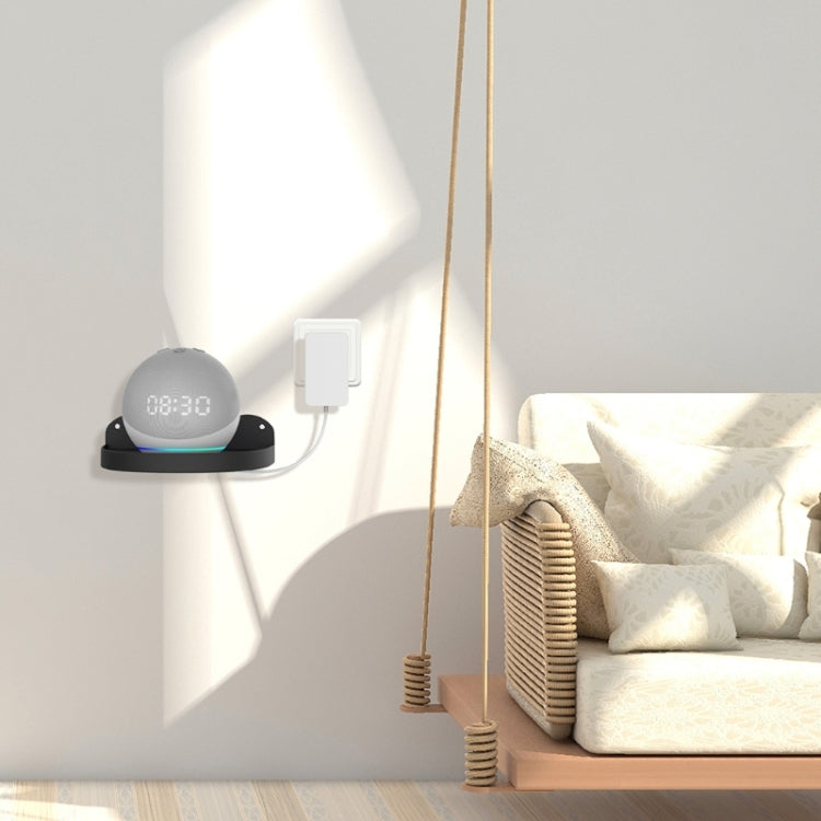 2 PCS Wall Mount For Amazon Echo Dot 4(Black)