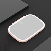 Car Sun Visor Makeup Mirror With LED Light(Pink)