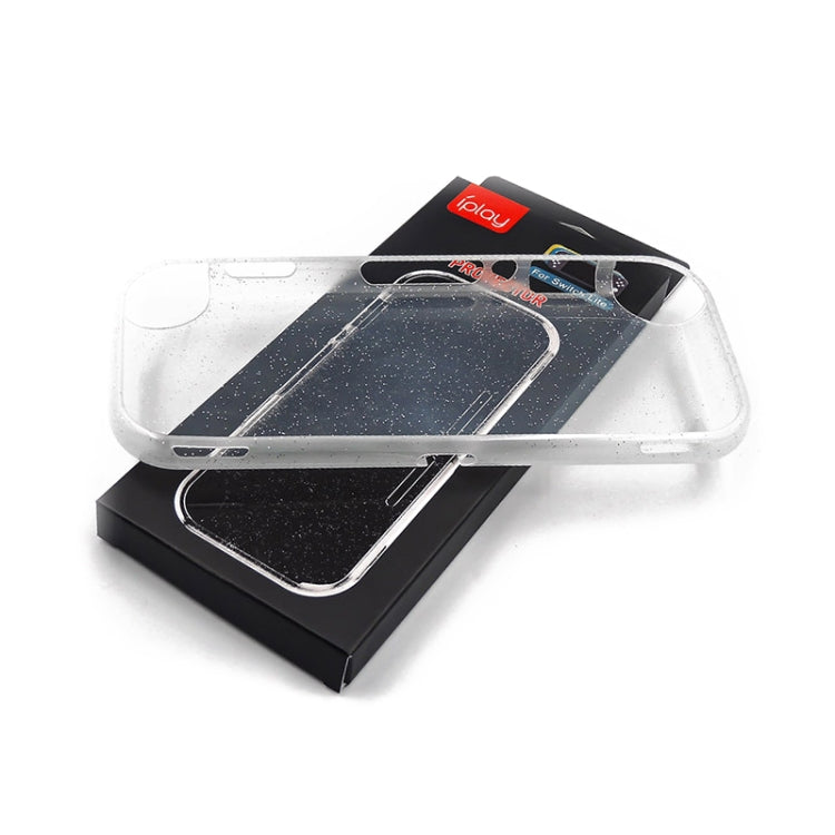 Iplay Gamepad TPU Transparent Crystal Protective Case For Nintendo Switch Lite Console(Transparent Flash)