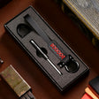 A001 Car Keychain Leather Long Key Rope(Oil Wax Black) - Key Rings by PMC TechLife | Online Shopping South Africa | PMC TechLife