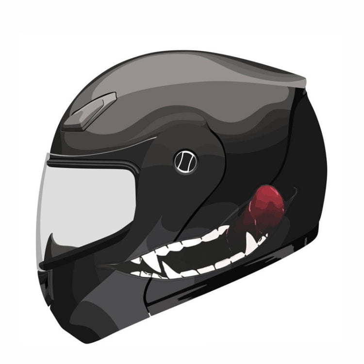 J06 Motorcycle Helmet Sticker Small Teeth