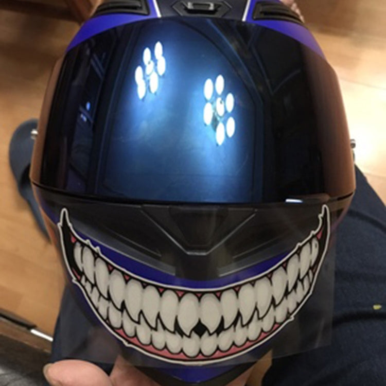 J06 Motorcycle Helmet Sticker Small Teeth