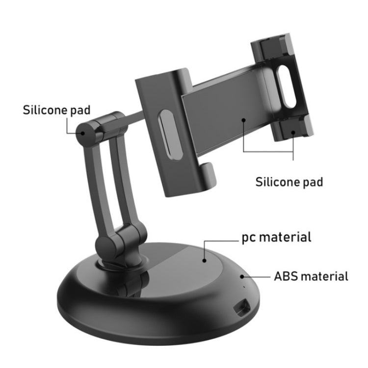 PB-45S Desktop Foldable Stand, For 5-12.9 Inch Mobile Phone/Tablet(Silver)