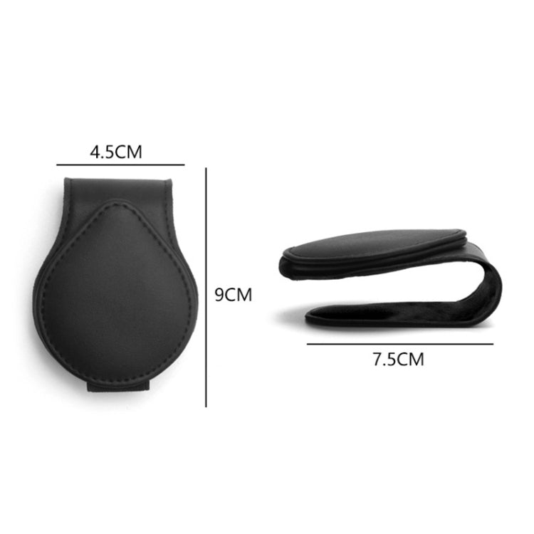 Car Sun Visor Glasses Clip Ticket Storage Clip(Black)