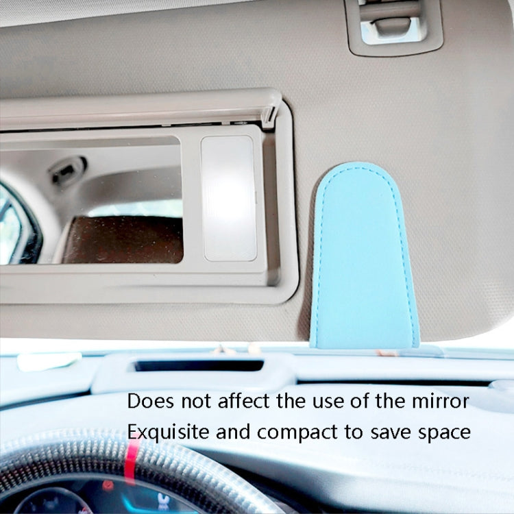 Car Sun Visor Glasses Clip Ticket Storage Clip(Black)