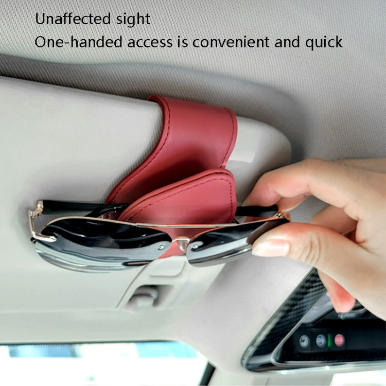 Car Sun Visor Glasses Clip Ticket Storage Clip(Black)