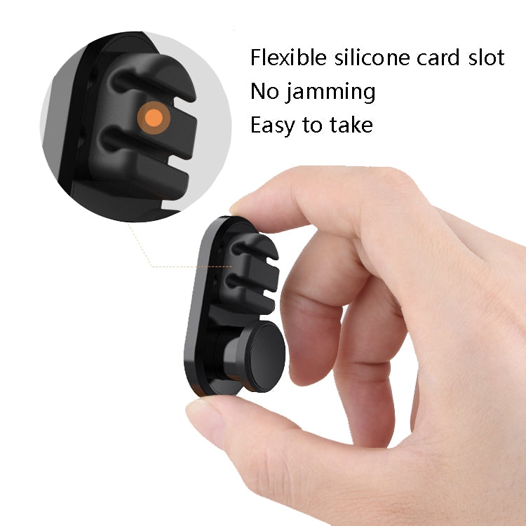3 PCS Car Sticky Storage Data Cable Hook(Black)
