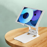 Desktop Foldable Liftable Anti-Skid Mobile Phone And Tablet Stand(White)