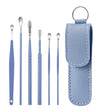 5 Sets 6 In 1 Stainless Steel Spring Spiral Portable Ear Pick, Specification: Blue - Ear Care Tools by PMC TechLife | Online Shopping South Africa | PMC TechLife